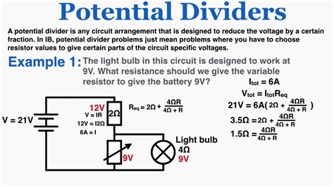 Potential Dividers - IB Physics - YouTube