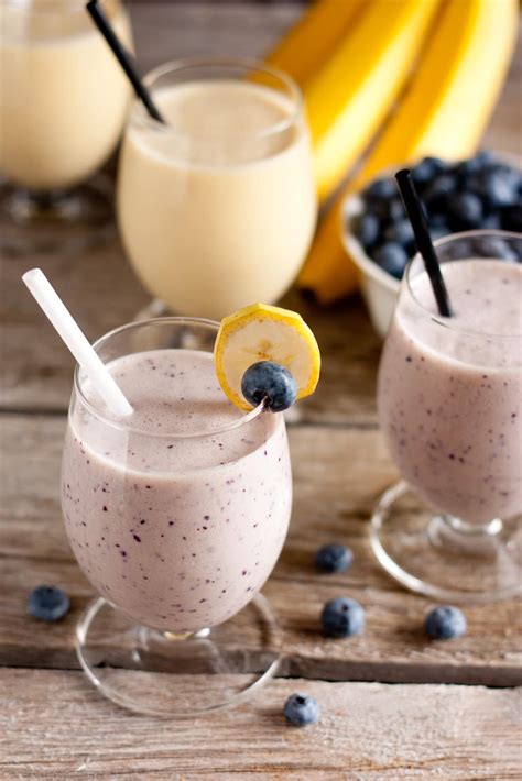 Healthy Protein Smoothies (Blueberry Banana & Pina Colada) - Cooking Classy