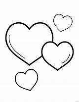Heart Shape Coloring Pages sketch template