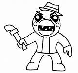 Tigry Uniforn Piggy Roblox Coloring Page  Free Printable sketch template
