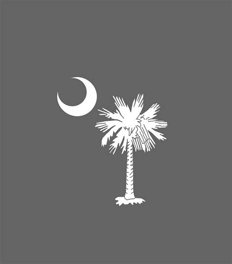 South Carolina State Flag Palmetto Tree Crescent Moon SC Digital Art by Igor Kyla - Fine Art America