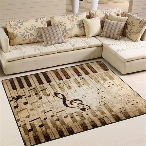Music Notes Piano Keys Rug | Rugs in living room, Area rugs, Home goods decor