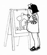 Young Artist Coloring Page  Free Printable Pages For Kids sketch template
