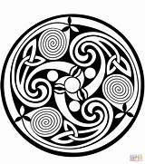 Celtic Spiral Mandala coloring Page  Free Printable Coloring Pages sketch template