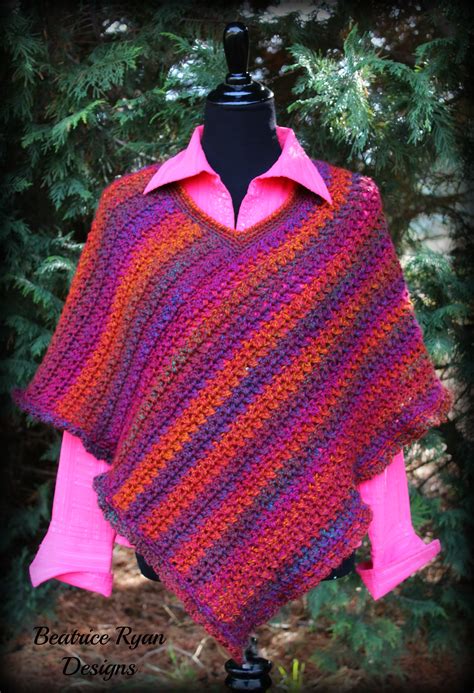 Effortless Chic Poncho ~Free Crochet Pattern! - ............Beatrice Ryan Designs............