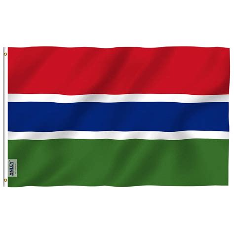 Gambia Flag, Flag of The Gambia, Long Lasting Vivid Colors, 100% Polye – Globe Flags