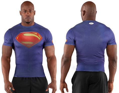 Under Armour Alter Ego Superman Man of Steel Compression Shirt ...