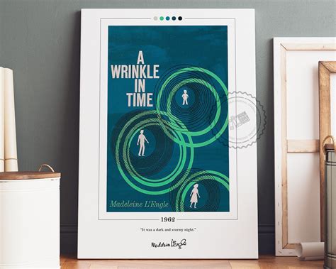 A Wrinkle in Time Book Cover Poster Madeleine L'engle, A Wrinkle in ...