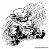 Snowmobile Coloring Pages  Free & Printable sketch template