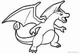 Mega Charizard X Pokemon Coloring Page  Free Printable Pages sketch template