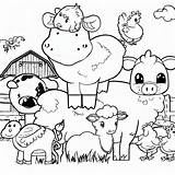 Fazenda Animais Colorare Fattoria Animali Bambini Muitos Fazendeiro  sketch template