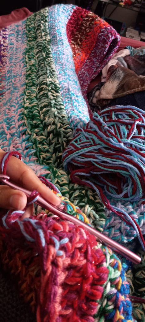 Pros and cons of crocheting a Scrap Blanket : r/crochet