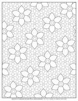Flower Pattern Coloring Page  Nation sketch template
