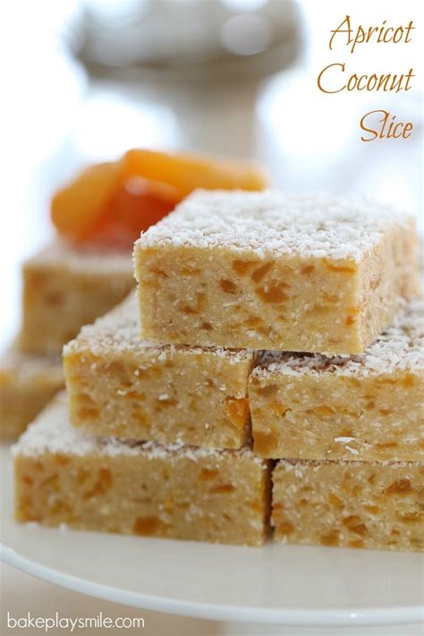 Apricot Coconut Slice (No-Bake) - Bake Play Smile