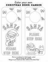 Free Printable Coloring Christmas Door Hanger Template  Lovely Planner sketch template