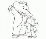 Babar Coloring Page  Nation sketch template