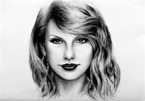 taylor swift portrait Drawing by Rogerio Silva | Saatchi Art