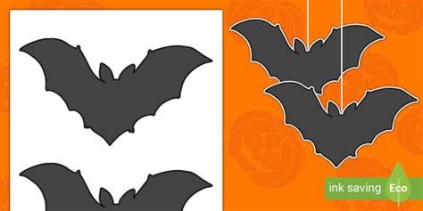 Bat Craft Template - Halloween (teacher made) - Twinkl