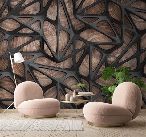 Modern 3D Wallpaper Wall Art Wall Paper Wall Mural Living Room - Etsy