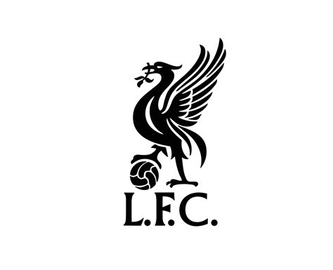 Liverpool Club Symbol Black Logo Premier League Football Abstract ...