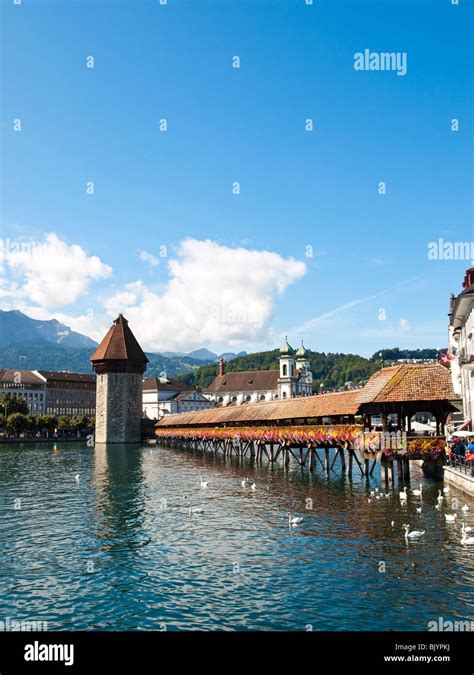 Chapel Bridge in Luzern, Switzerland Stock Photo - Alamy