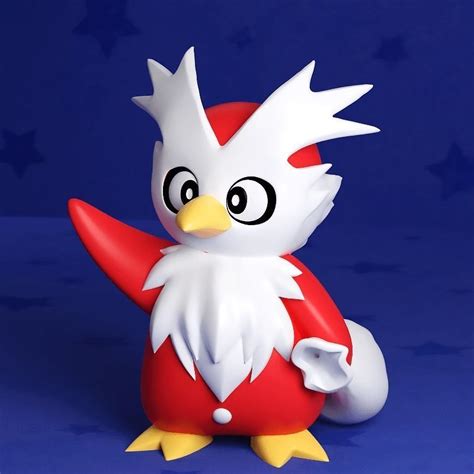 Delibird from Pokemon 3D model 3D printable | CGTrader