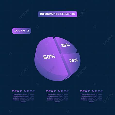 Infographic 3 Elements Vector Art PNG, Infographic Element With 3d Shapes On Transparent ...