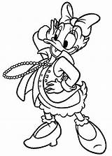 Daisy Duck Con Collar De Perlas Para Colorear Imprimir E Dibujar  sketch template