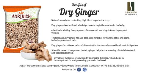 Health Benefits of Dry Ginger - Srikanth Industries