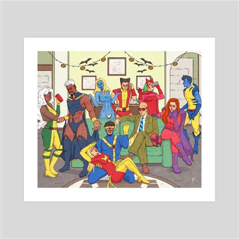 X-Men Costume Themed Halloween Party, an art print by Oluwaseye ...