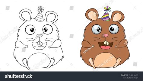 Hamster Clipart Black And White