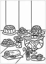 Dessert Coloring Pages  Best For Kids sketch template