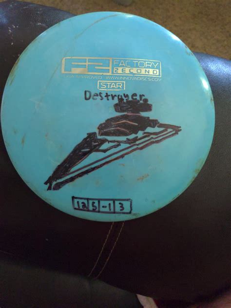 First and only ever ace with this disc a few years ago, made an attempt to draw a Star Destroyer ...