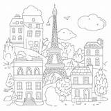 Free Eiffel Coloring Pages sketch template