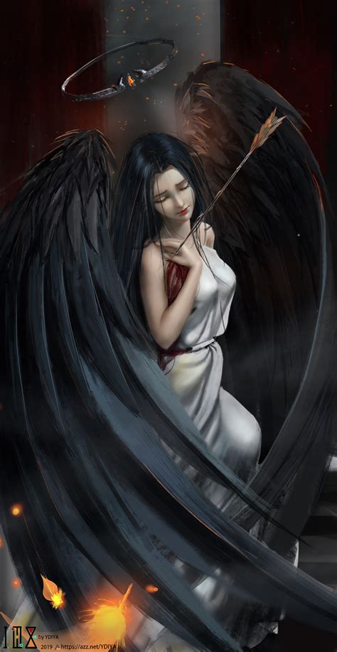 fallen angel fantasy art - Buscar con Google | Fallen angel art, Gothic angel, Gothic girl art