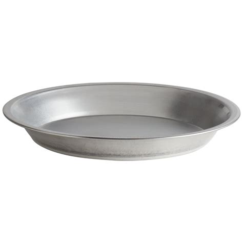 Chicago Metallic 41110 8 15/16" x 1" 29 Gauge Tin-Plated Steel Pie Pan