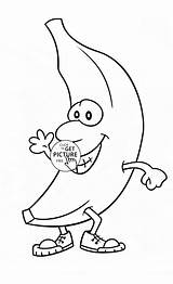 Banana For Coloring Fruit Pages Pag  Vrogueco sketch template