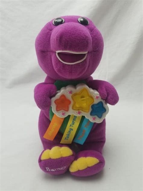 Barney Singing 3 Songs & Talking Light Up 2002 Plush Doll Mattel 11 ...