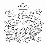 Dessert Coloring Pages Printable Adults Coloring sketch template
