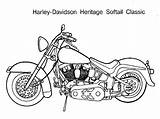 Harley Davidson Coloring Page sketch template