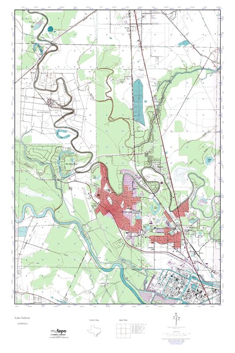 MyTopo Lake Jackson, Texas USGS Quad Topo Map