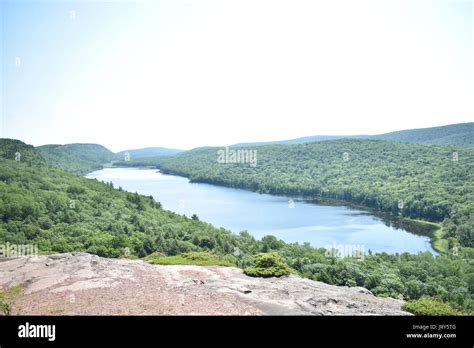 Lake of The Clouds Stock Photo - Alamy