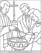 Sacrament Of Baptism Coloring Page  Catholic coloring Jesus sketch template
