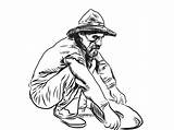 Prospector Coloring Pages sketch template