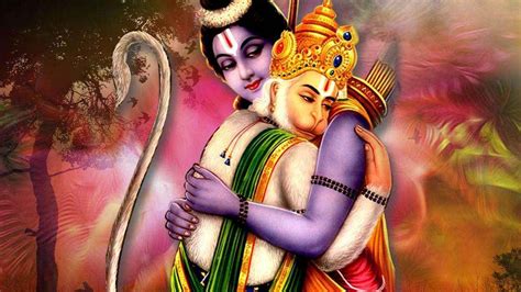 Hanuman And Rama Hugging HD Hanuman Wallpapers | HD Wallpapers | ID #68475