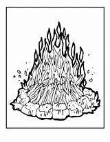 Bonfire 4 Coloring Page  Free Printable Pages For Kids sketch template