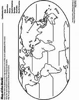 Label the Continents  Crayolacomau sketch template