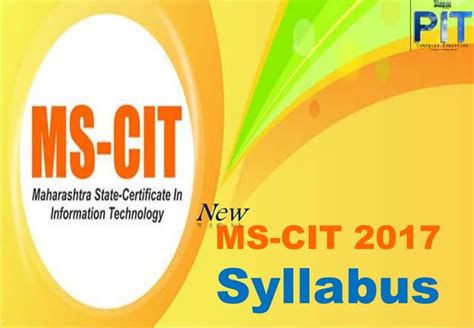 Ms cit syllabus | PPT