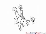 Acrobat for Children Free Coloring Pages sketch template