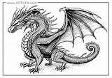 10 Free Dragon Coloring Pages  Printable Artlex sketch template